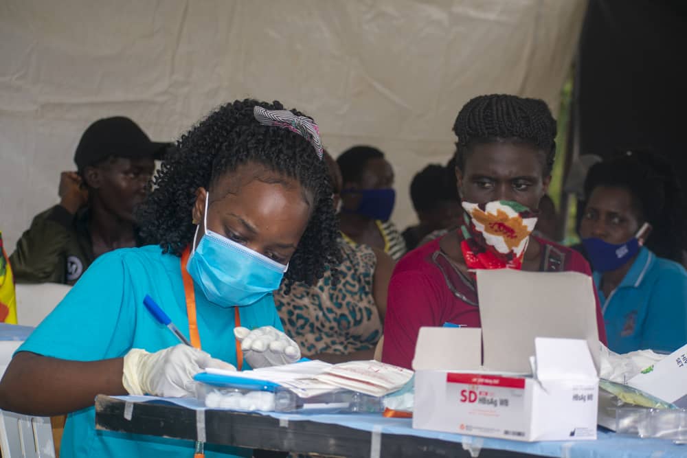 Community outreach in central Uganda — Held at Heart serving families with care and solidarity.
